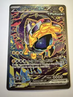 Iron Hands Ex 154/131 Prismatic Evolutions Special Illustration Rare Pokemon TCG - Image 1