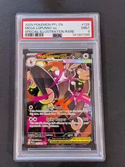 Pokemon Mega Lopunny ex 128/094 Special Illustration Rare Holo PSA 9 - Image 1