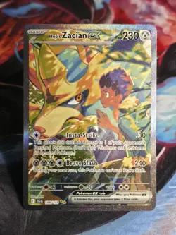 Pokemon Hop's Zacian ex 186/159 Sv09: Journey Together Holo Rare 230 HP - Image 1