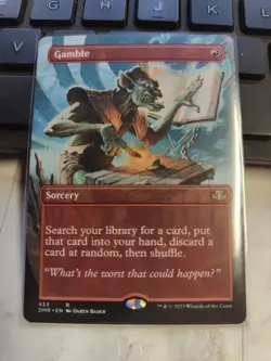 Gamble (Borderless) Dominaria Remastered Regular - Image 1