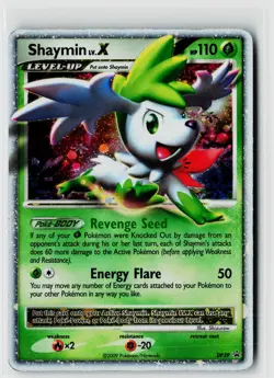 Pokemon Diamond and Pearl Promos #DP39 Shaymin LV.X Damaged - Image 1