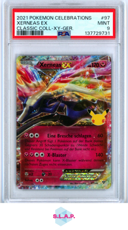 XERNEAS EX CLASSIC COLL-XY-GER. POKEMON CELEB CLSC. COLL. 2021 97 PSA 9 - Image 1