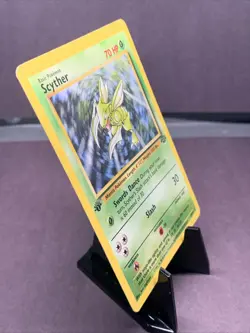 Pokemon TCG 1st Edition Scyther 26/62 JungleSet Non Holo Rare 1999 VTG WOTC - Image 2