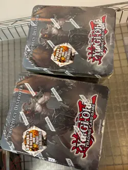 Lot (4) Yu Gi-oh! Sealed TIN Prophecy Destroyer - Image 1