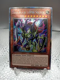 Yu-Gi-Oh! Toon Black Luster Soldier (Platinum Secret Rare) RA03-EN272 NM 1st Ed - Image 1