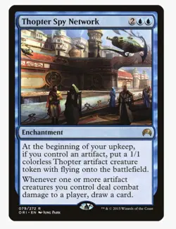 Thopter Spy Network #79 Magic Origins Rare Magic Card in a Protective Sleeve - Image 1
