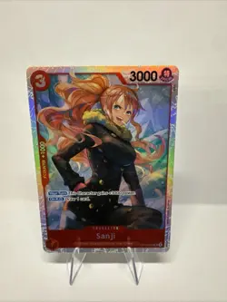 One Piece Sanji OP10-005 SR Parallel Royal Blood English Edition NM Condition - Image 1