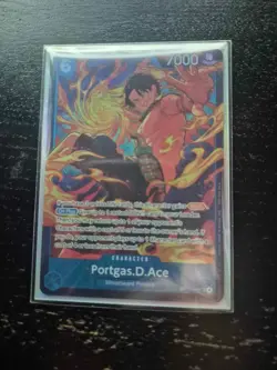 One Piece TCG Portgas.D.Ace OP13-119 Store Treasure Cup Winner - Near Mint - Image 2