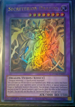 DUAD-EN037 Secreterion Dragon : Ultra Rare 1st Edition Mint YuGiOh Card - Image 1
