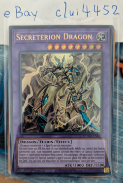 YuGiOh DUAD-EN037 Secreterion Dragon - Ultra Rare - 1st Edition - Near Mint - Image 1