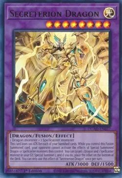 Yugioh! Secreterion Dragon DUAD-EN037 Ultra Rare (UR) 1st Edition Near Mint - Image 1