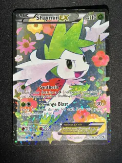 POKEMON CARD SHAYMIN EX RC21/RC25 FULL ART HOLO - Image 1