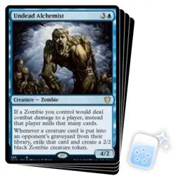 UNDEAD ALCHEMIST X4 Innistrad: Midnight Hunt: Commander Magic MTG MINT CARD - Image 1