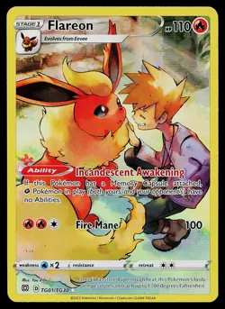 Pokemon Card - Flareon Brilliant Stars TG01/TG30 Ultra Rare - Image 1
