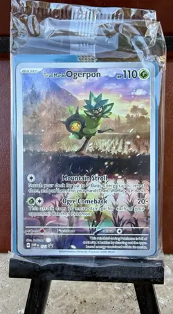 Teal Mask Ogerpon 123 Sv: Scarlet & Violet Promo Cards Holo Sealed - Image 1