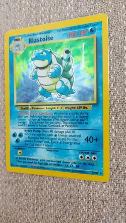 Blastoise 2/102 Base Set Holo Rare Pokemon Card 1999 WOTC TCG Vintage Pokemon - Image 3