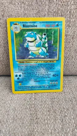 Blastoise 2/102 Base Set Holo Rare Pokemon Card 1999 WOTC TCG Vintage Pokemon - Image 4