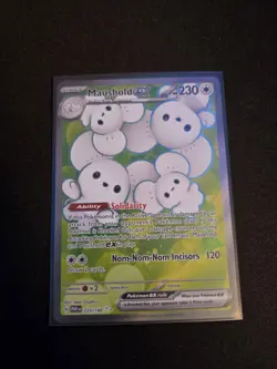 Pokemon TCG Maushold EX 233/182 --Full Art Ultra Rare Holo Card Paradox Rift - Image 1