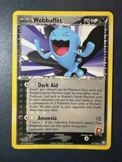 Rocket's Wobbuffet 47/109 Pokemon TCG Team Rocket Returns Card - Image 1