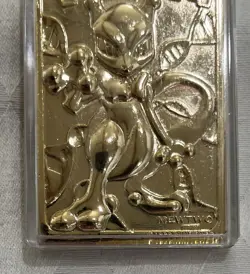 MewTwo #150 Pokemon 24k Gold Plated 1999 Burger King Limited Edition Promo Card - Image 3