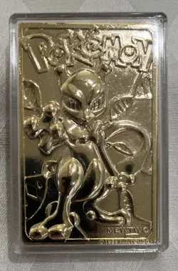 MewTwo #150 Pokemon 24k Gold Plated 1999 Burger King Limited Edition Promo Card - Image 4