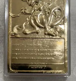 MewTwo #150 Pokemon 24k Gold Plated 1999 Burger King Limited Edition Promo Card - Image 5