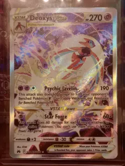Pokemon Deoxys VMAX GG45/GG70 Crown Zenith Galarian Gallery Full Art Near Mint - Image 3