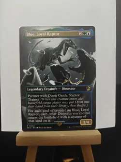 Blue, Loyal Raptor (Borderless) R Universes Beyond: Jurassic World Collection 8 - Image 1