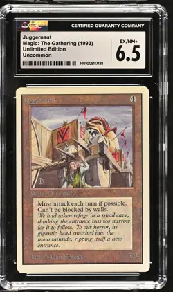 JUGGERNAUT Unlimited U CGC 6.5 MTG [Nostalgium] - Image 1