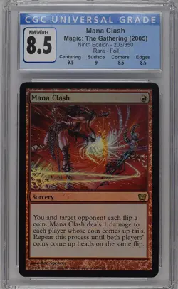 MANA CLASH 9th Edition Foil Rare CGC 8.5 Q++ MTG [Nostalgium] - Image 1