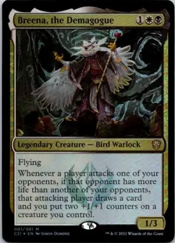 MTG Magic The Gathering Breena the Demagogue Commander 2021 Foil See Scan - Image 1