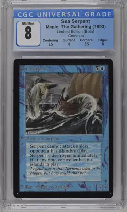 SEA SERPENT Beta C CGC 8 Q++ MTG [Nostalgium] - Image 1