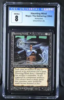 HAUNTING WIND Antiquities U Reserved List CGC 8 MTG [Nostalgium] - Image 1