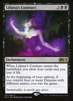 Liliana's Contract (M19-107) - Core Set 2019 - Image 1