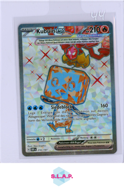 KUBUIN EX TERAKRISTALL POKEMON 210/197 2023 OBF OBSIDIAN FLAMES GERMAN FULL ART - Image 1
