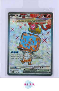 KUBUIN EX TERAKRISTALL POKEMON 210/197 2023 OBF OBSIDIAN FLAMES GERMAN FULL ART - Image 1