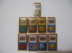 Lot 9 Pins Badge Pokemon Trading Card game League Indigo Kanto 2000 Wizards WOTC - Image 1