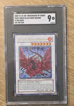 SGC 9 Black Rose Dragon CSOC-EN039 1st Edition Ultra Rare Yu-Gi-Oh English Holo - Image 1