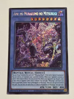 Ame No Murakumo No Mitsurugi L26D-ENM08 Secret Rare Yugioh 1st Edition Mint - Image 1