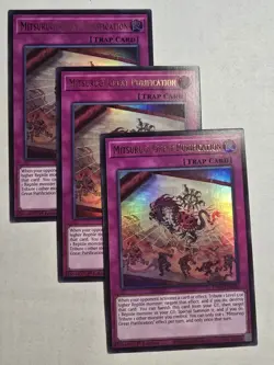 3x Mitsurugi Great Purification 1st Edition Ultra Rare L26D-ENM20 Yu-Gi-Oh! - Image 1