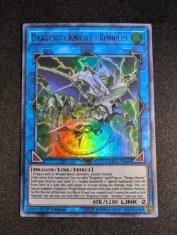 Yugioh - Dragunity Knight - Romulus RIRA-EN098 1st Edition Ultra Rare NM - Image 1