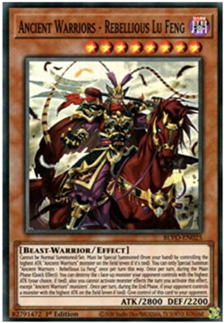 Yu-Gi-Oh! - Ancient Warriors Rebellious-BLVO-EN025 -Super Rare -1st Ed - NM/M - Image 1