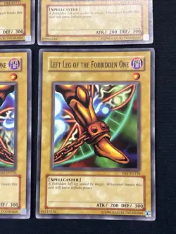 Yugioh Lot of 4 The Forbidden One DB1-135-137 Right/Left Arm & Right/Left Leg - Image 5