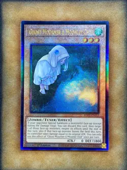 Yugioh Ghost Mourner & Moonlit Chill RA02-EN015 Prismatic Ultimate Rare 1st NM - Image 1