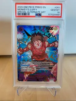 One Piece TCG Monkey D. Luffy SP The Best PRB02 EB02-061 PSA 10 English GEM MINT - Image 1