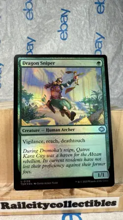 MTG Magic the Gathering FOIL Dragon Sniper TDM! - Image 1