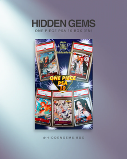 HiddenGems PSA 10 One Piece Slab mit 2 Booster - Mystery Slab Box - Englisch - Image 1