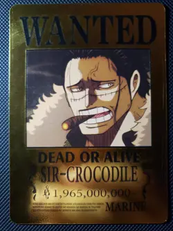 Crocodile One Piece Goddess Masters Anime Textured Holo Foil Waifu Girl Card - Image 1