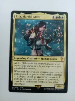 English MTG Regular Tifa, Martial Artist Commander Final Fantasy MINT PACK FRESH - Image 1
