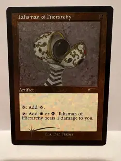 MTG Regular Talisman of Hierarchy - Retro Frame Foil Etched Secret Lair Drop - Image 1